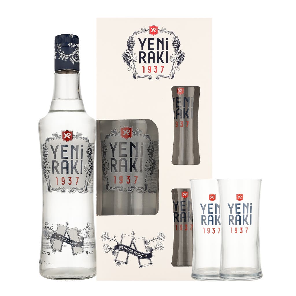 Raki Yeni + 2 Glasses 70cl