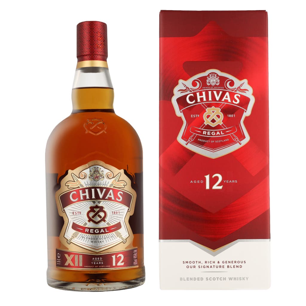 Chivas Regal 12 Years + GB 1,5ltr