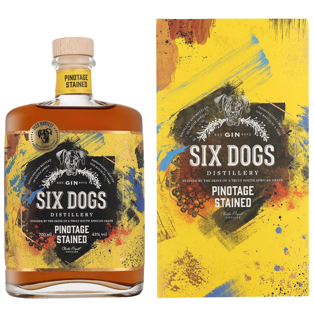 Six Dogs Pinotage Stained 70cl