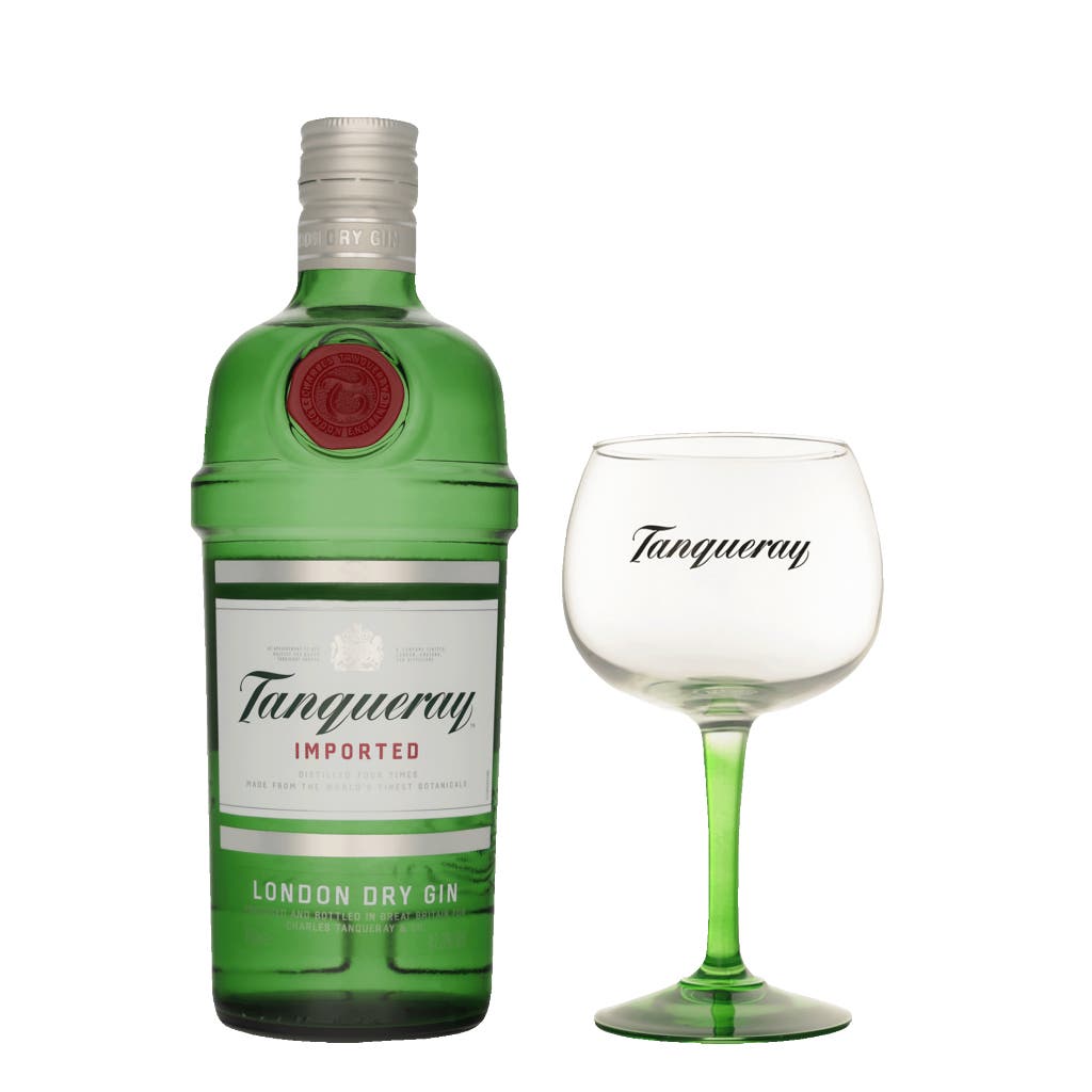 Tanqueray Dry Gin + Copa Glass 70cl