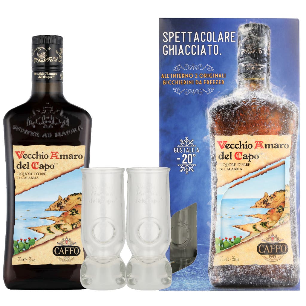Vecchio Amaro Del Capo + Glasses 70cl