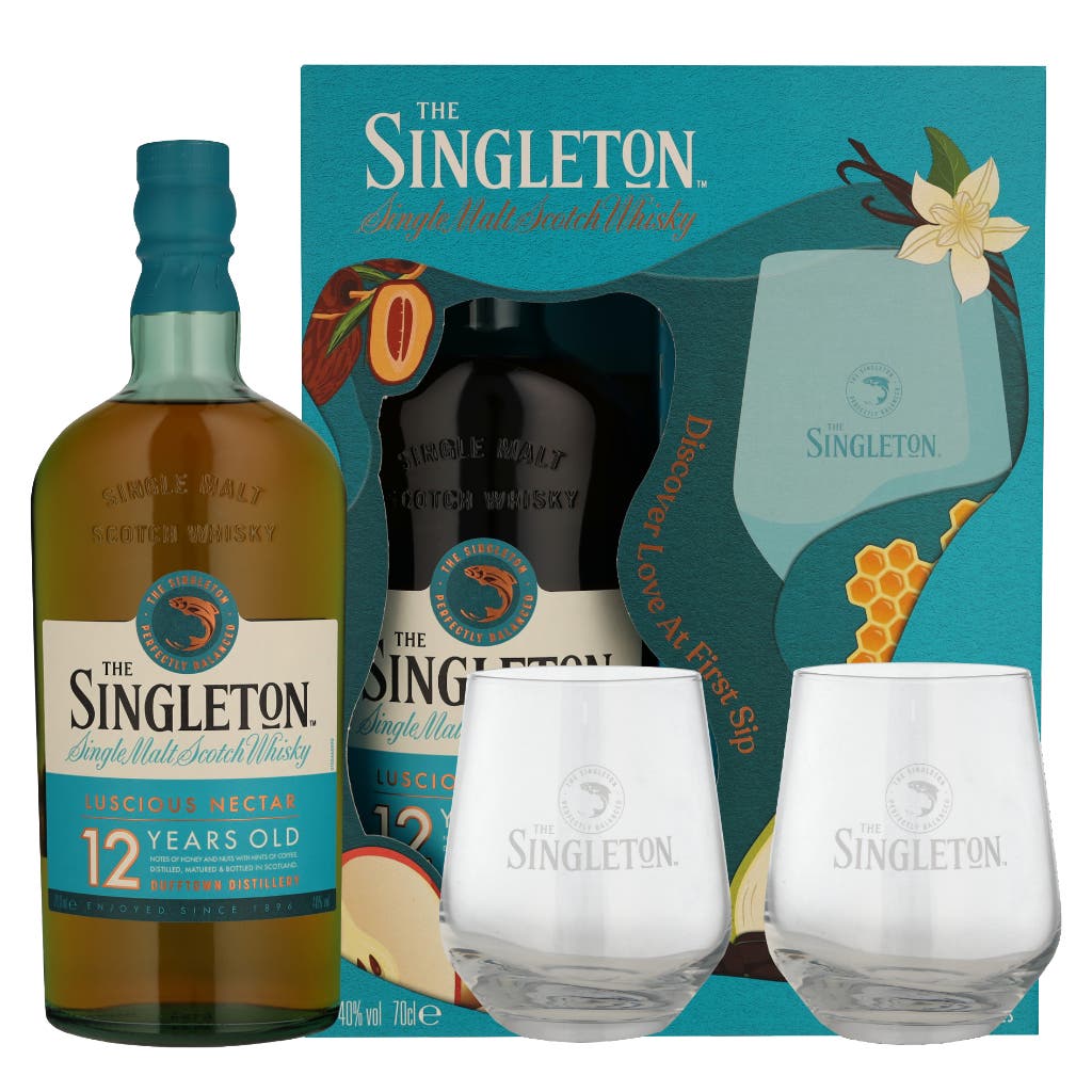The Singleton 12 Years + 2 Glasses 70cl