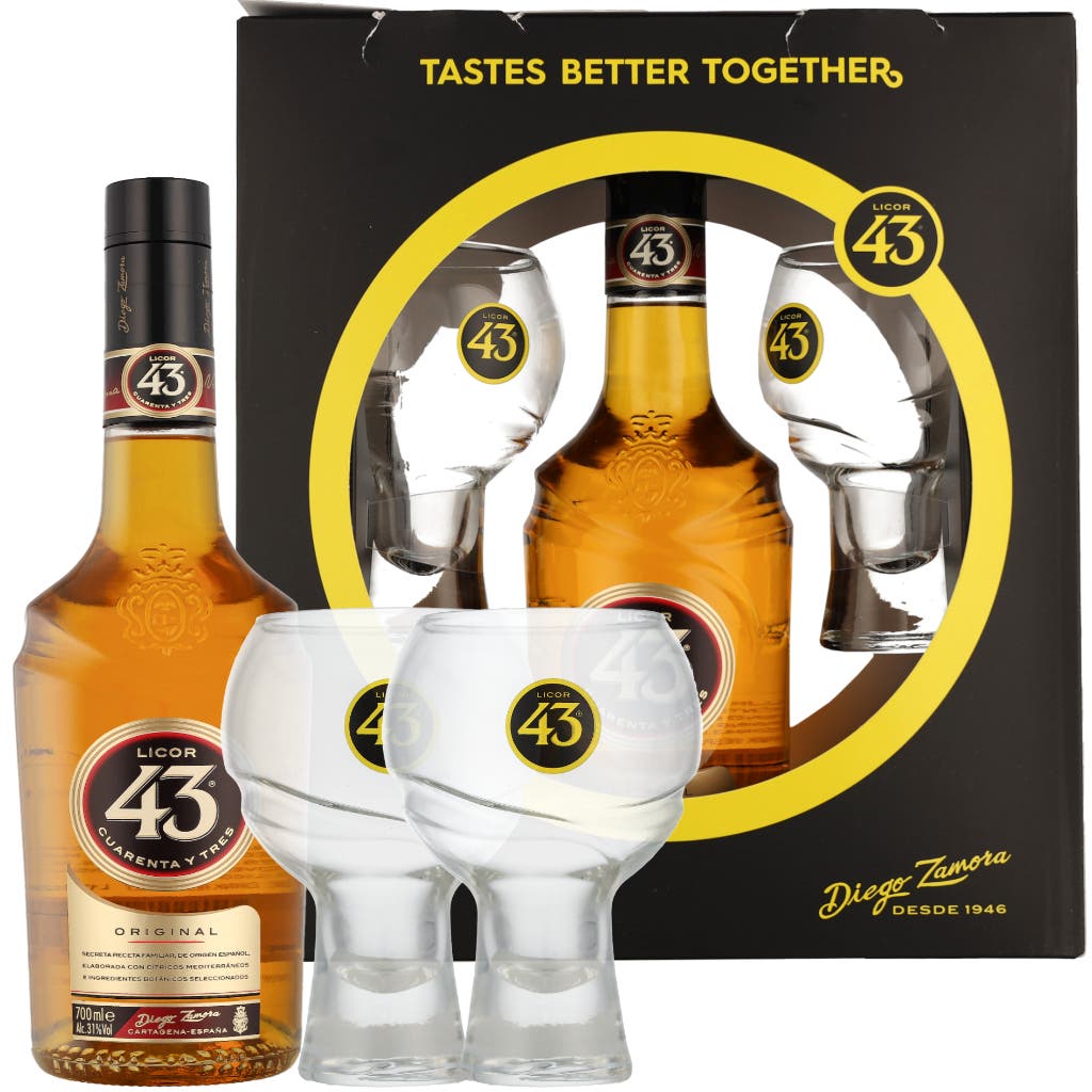 Licor 43 + 2 Glasses 70cl