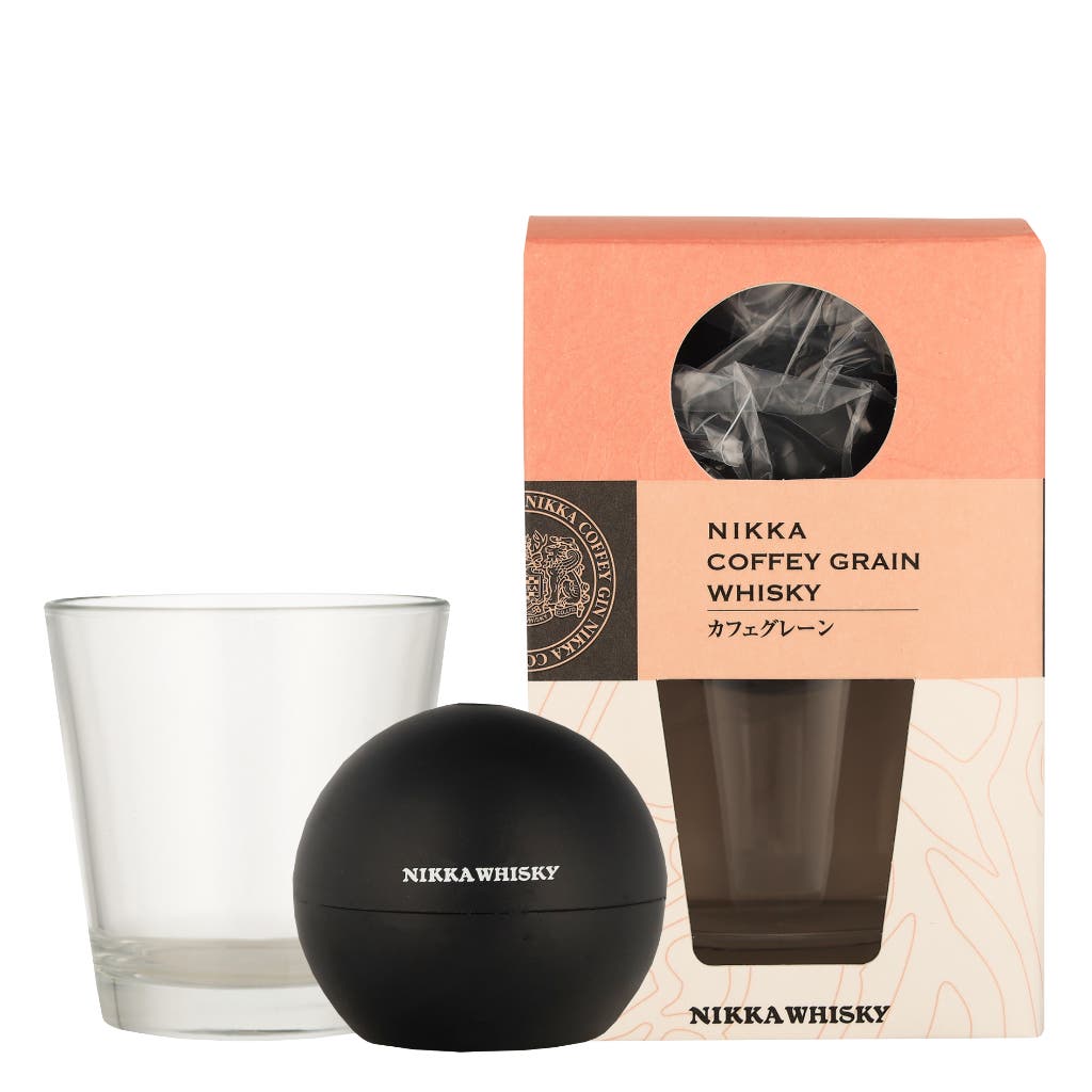 Nikka Coffey Grain Glass + 1 Ice Ball Maker 1ltr