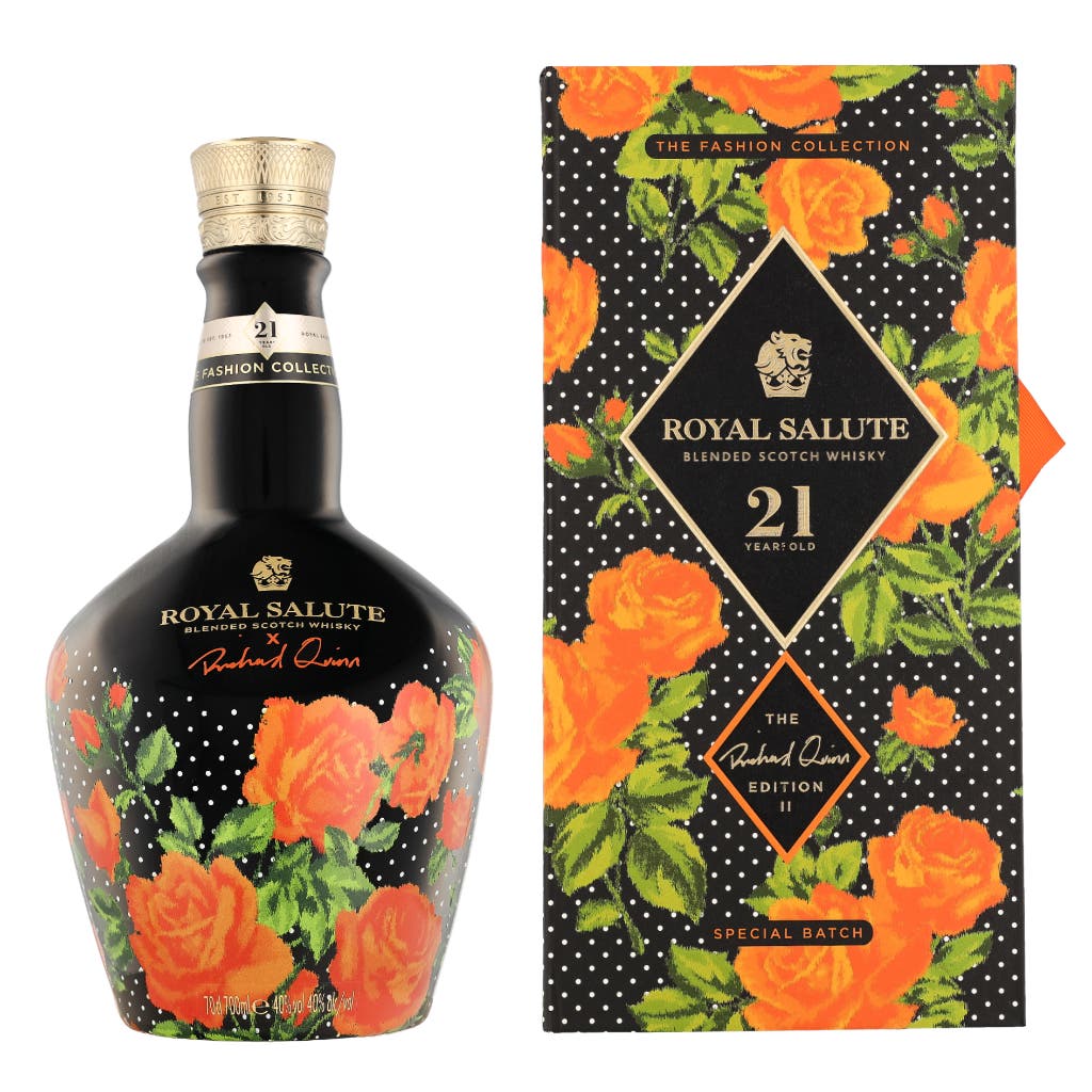 Chivas Regal 21 Years Richard Quinn Orange Roses + GB 70cl