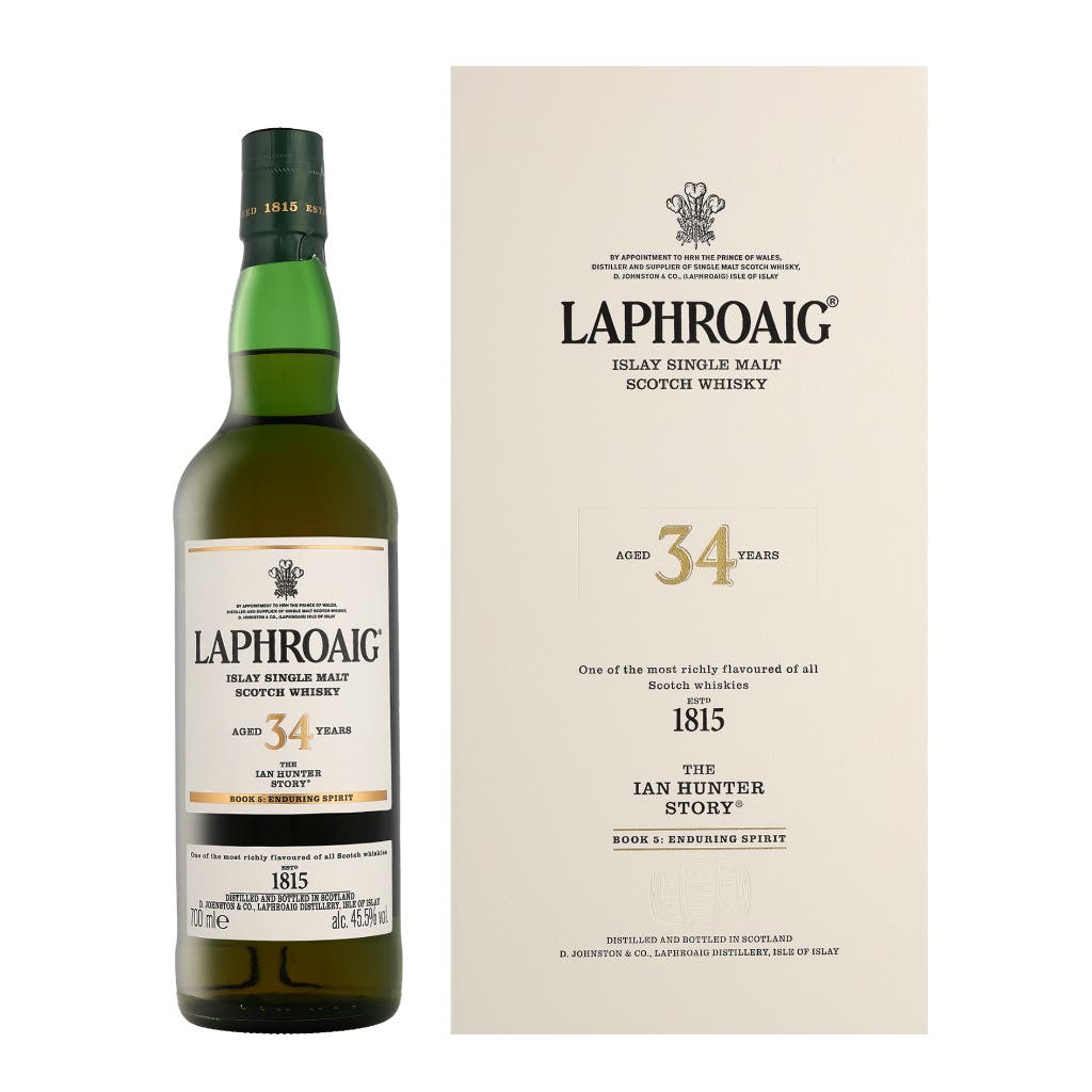 Laphroaig 34 Years The Ian Hunter Story Book 5 + GB 70cl