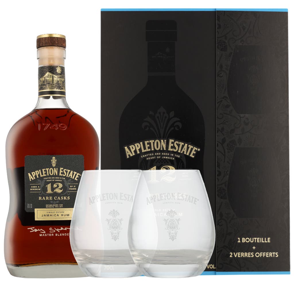 Appleton Estate 12 Years + 2 Glasses 70cl